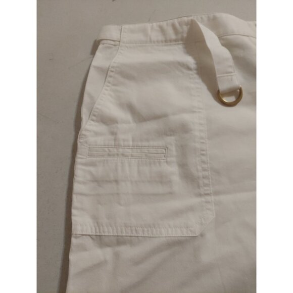 Lauren Ralph Lauren Women Shorts With Belt White Size 14 Summer NWT Polo - Picture 3 of 15